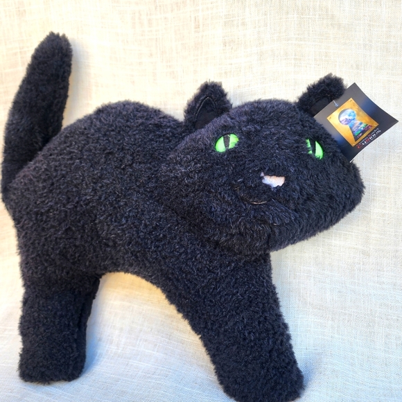 New Cynthia Rowley Halloween Midnight Plush Cat Toy - Picture 1 of 5
